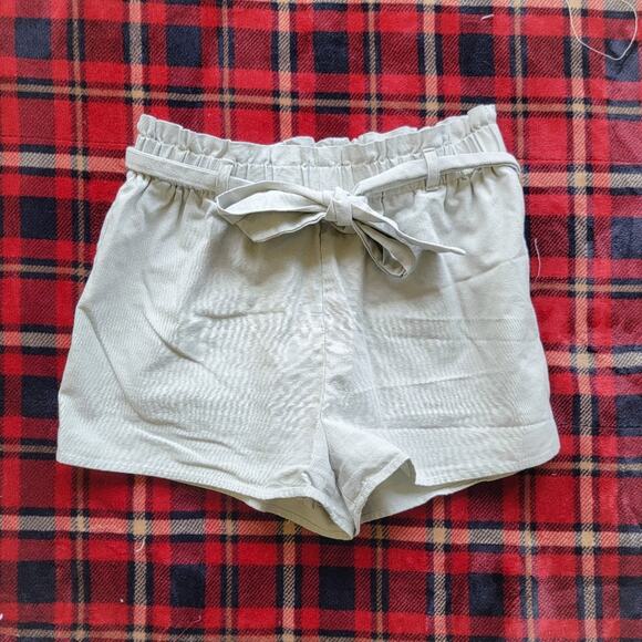 Lulu's High Waist Paperbag Shorts - Picture 1 of 3
